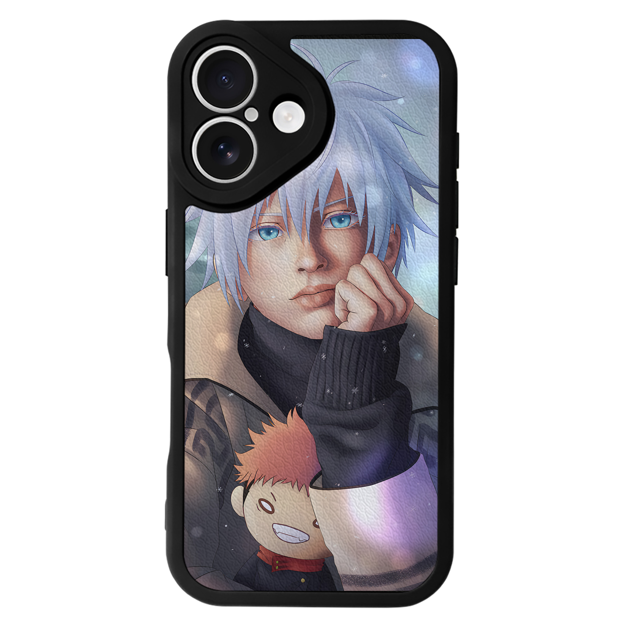 （画像用） 呪術廻戦 Jujutsu Kaisen 【iPhone 16シリーズ対応】シリコンスマホケース（レザー調） 材質：シリコン